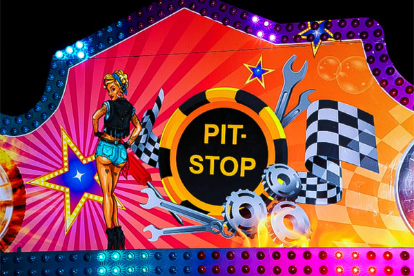 Autscooter Schild "Pit-Stop"